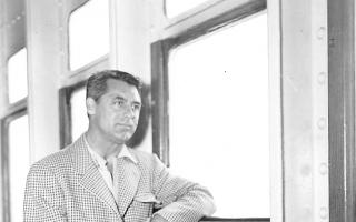 Frank Eaton picture of Cary Grant  on Queen Elizabeth.