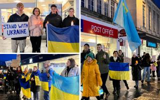 Hundreds of people in Southampton marked the second anniversary of the Russian invasion of Ukraine