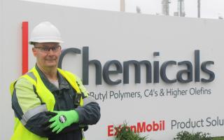 Richard Cooper has worked at ExxonMobil Fawley for more than 40 years