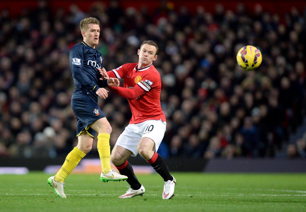 Pictures from the Barclays Premier League clash between Manchester United v Saints at Old Trafford. The unauthorised downloading, editing, copying, or distribution of this image is strictly prohibited.