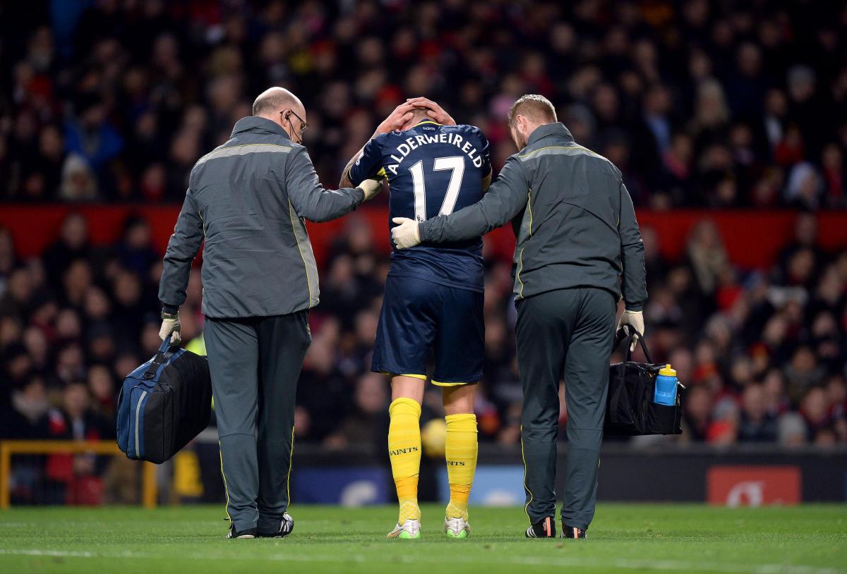 Pictures from the Barclays Premier League clash between Manchester United v Saints at Old Trafford. The unauthorised downloading, editing, copying, or distribution of this image is strictly prohibited.