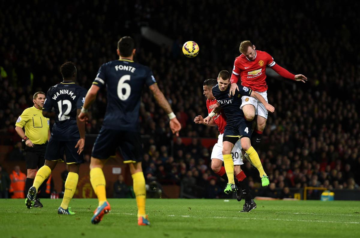 Pictures from the Barclays Premier League clash between Manchester United v Saints at Old Trafford. The unauthorised downloading, editing, copying, or distribution of this image is strictly prohibited.