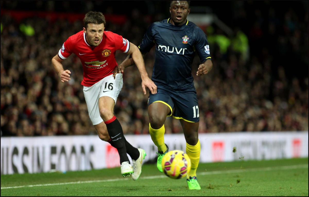 Pictures from the Barclays Premier League clash between Manchester United v Saints at Old Trafford. The unauthorised downloading, editing, copying, or distribution of this image is strictly prohibited.