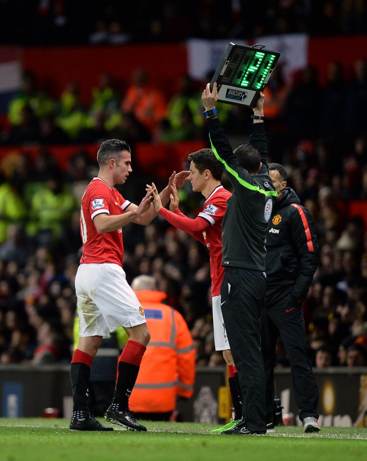 Pictures from the Barclays Premier League clash between Manchester United v Saints at Old Trafford. The unauthorised downloading, editing, copying, or distribution of this image is strictly prohibited.