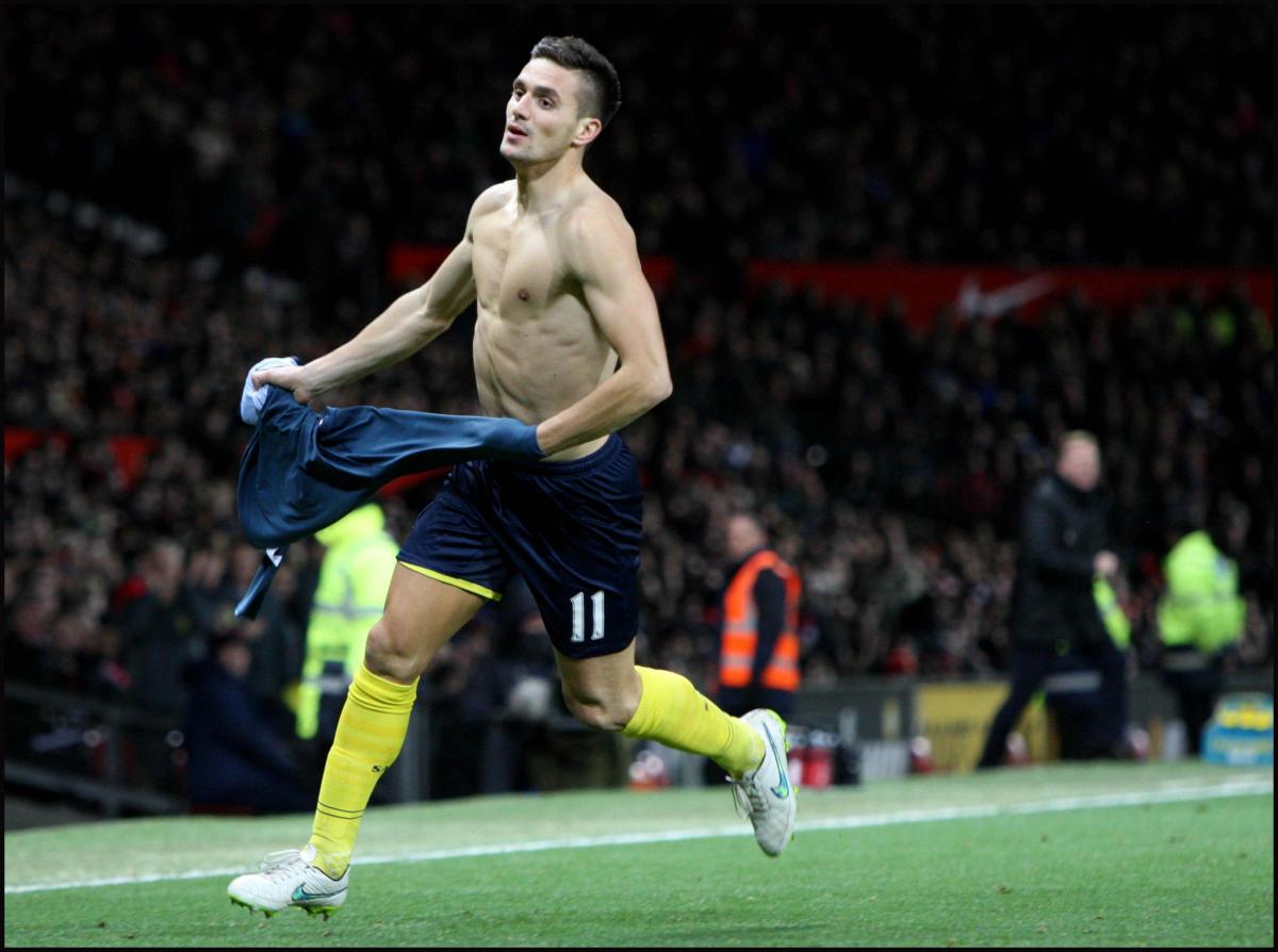 Pictures from the Barclays Premier League clash between Manchester United v Saints at Old Trafford. The unauthorised downloading, editing, copying, or distribution of this image is strictly prohibited.