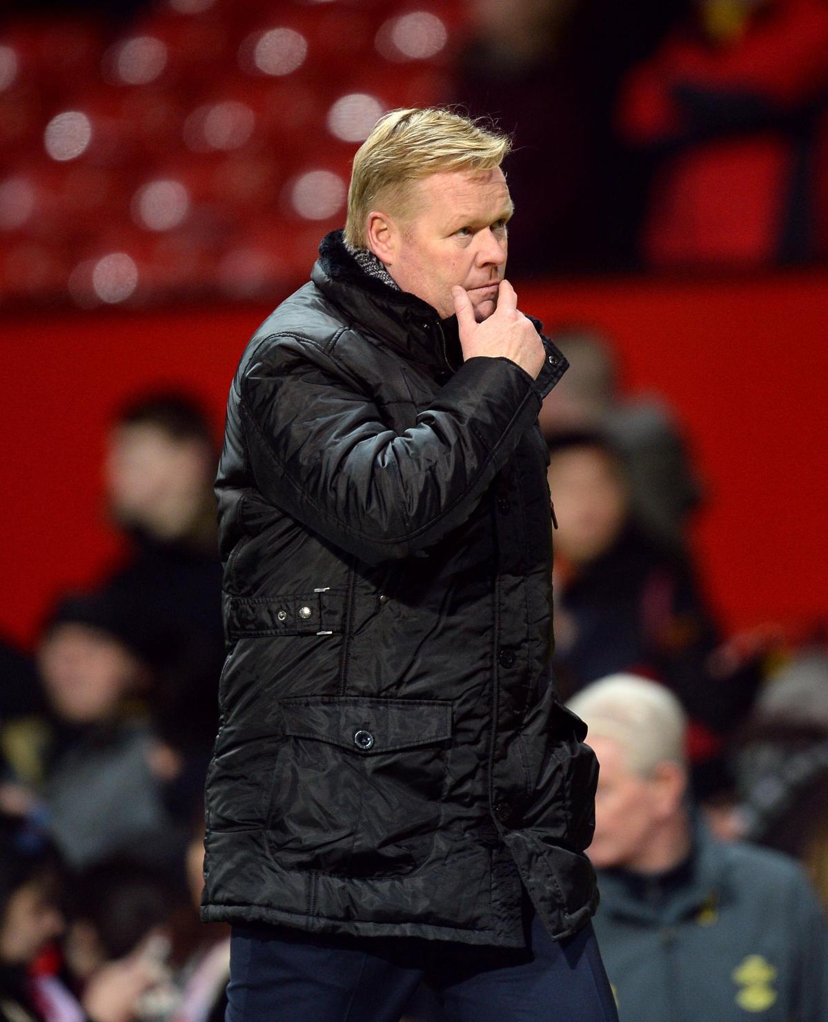 Pictures from the Barclays Premier League clash between Manchester United v Saints at Old Trafford. The unauthorised downloading, editing, copying, or distribution of this image is strictly prohibited.