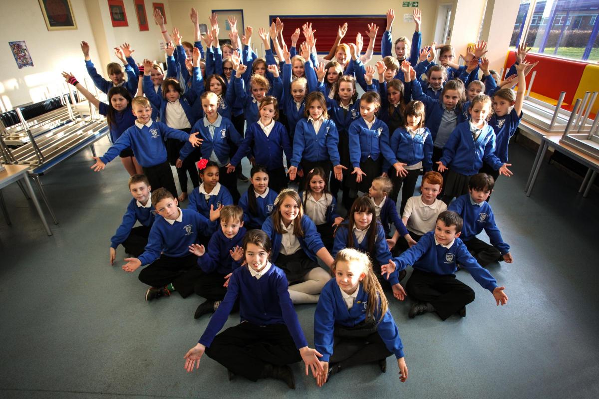 Valentine Primary School. Picture from Rock Challenge 2015.