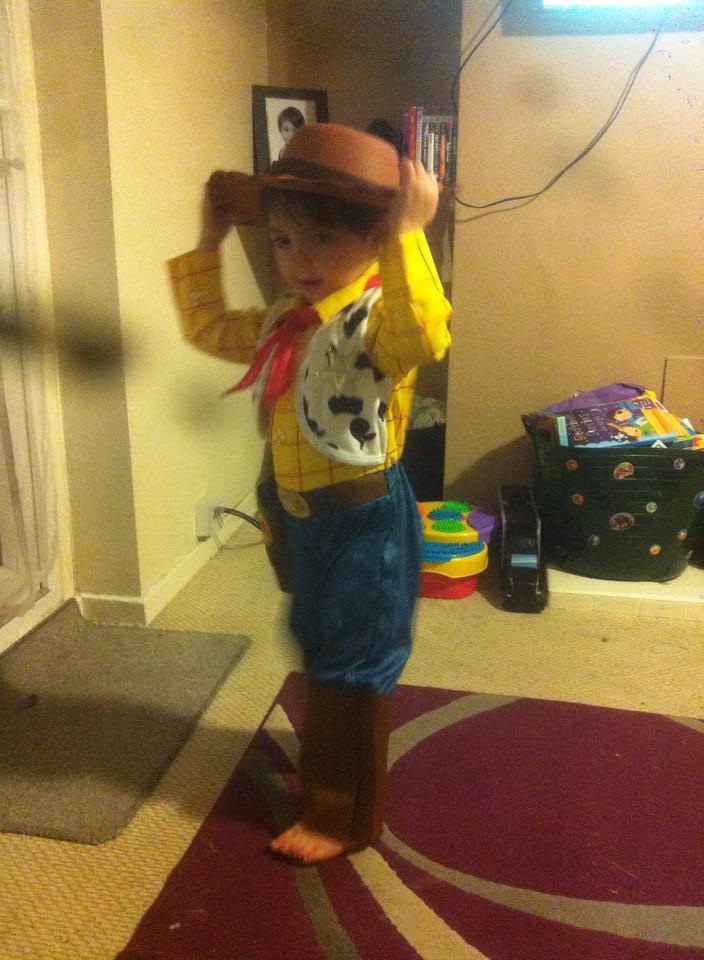 Levi Harley Danny Taggart:
My son Harley as Woody from Toy Story