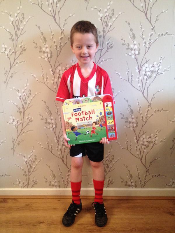 A kid in Cardiff trying to justify being Shane Long for world book day!