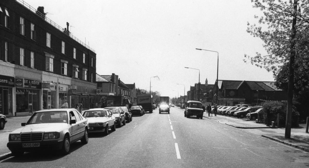 Shirley High Street in 1989.