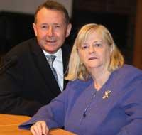 The main speakers at the Passion For life talk, The Rt Hon Ann Widdecombe MP and Lord David Alton of Liverpool.