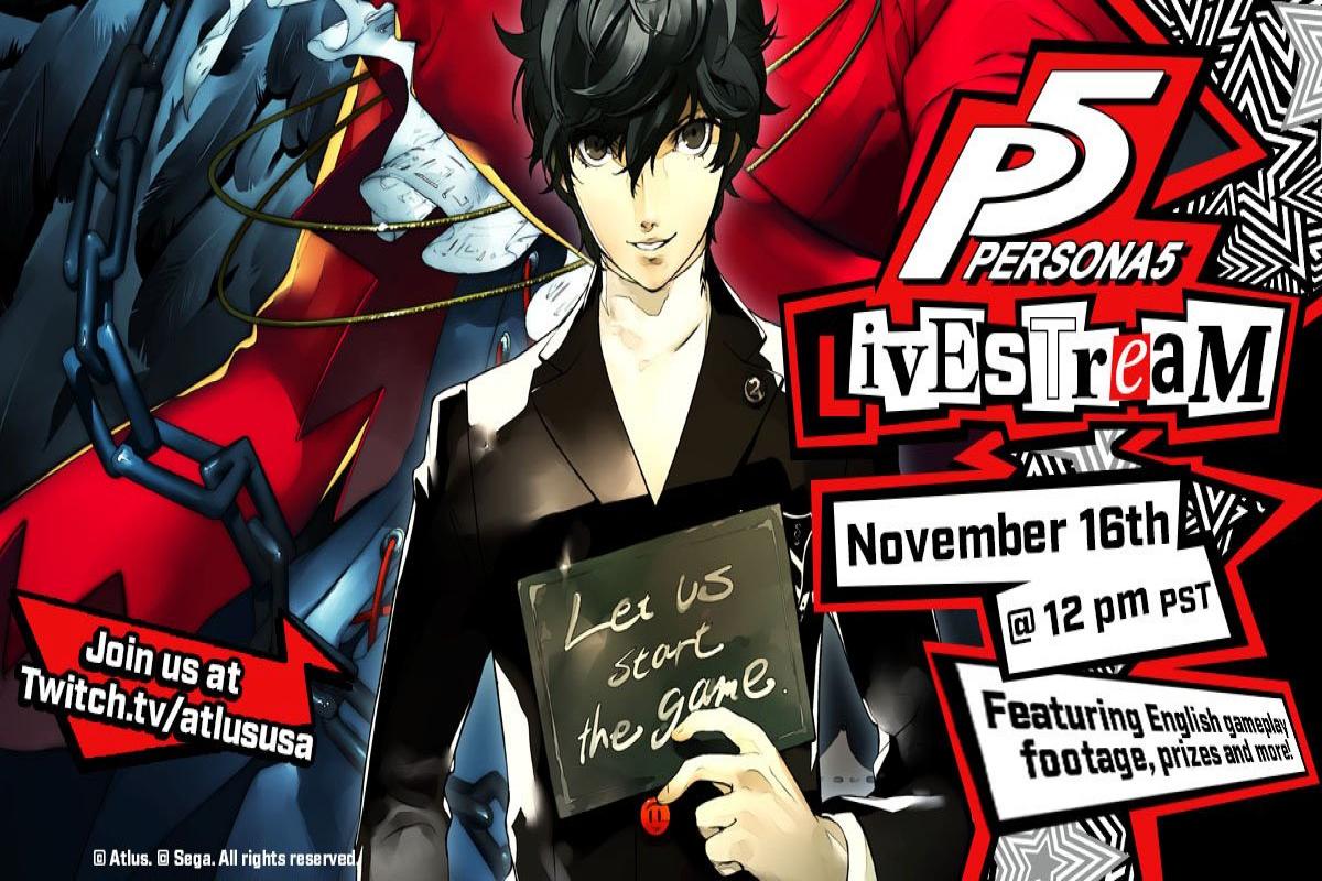 Persona 5 - livestream event and new trailer