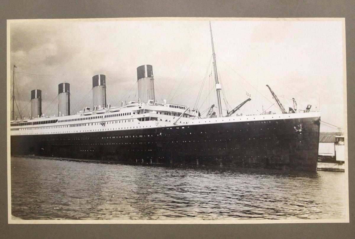 One Of The Last Photos Taken Of The Titanic At Southampton Five Days Before She Sank Has Been Sold For 12 5k Daily Echo