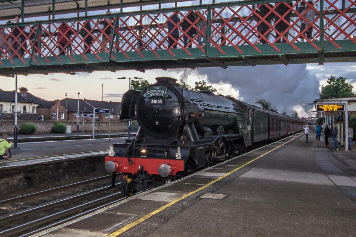 The Flying Scotsman at St Deny's. Photo by Daily Echo Camera Club member Thomas Stuart Paul Crowther‎.