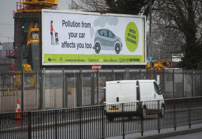 Southampton City Council Pollution poster on <a href=