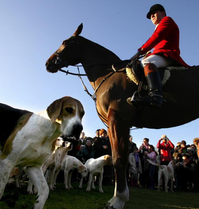Riders and hounds at Balmer Lawn Hotel in Brockenhurst