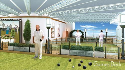 Artists impressions of Cunard's new Queen Elizabeth - The Games Deck