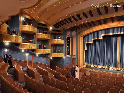 Artists impressions of Cunard's new Queen Elizabeth - The Royal Court Theatre