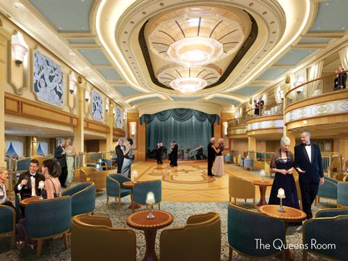 Artists impressions of Cunard's new Queen Elizabeth - The Queens Room