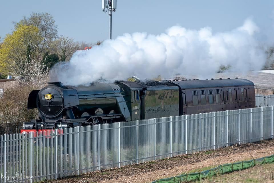 Flying Scotsman passes through Hampshire 2019. Picture by Daily Echo Camera Club member. Wayne McGregor.
